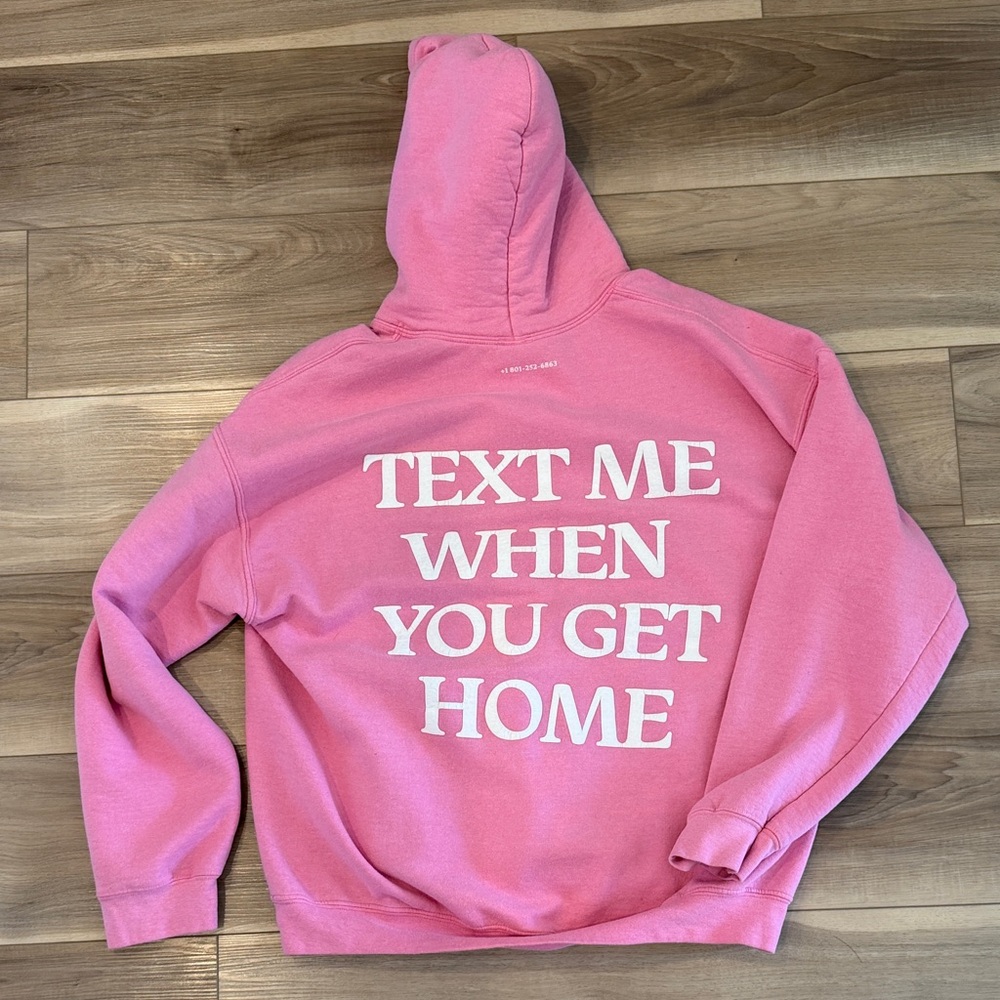 Lonely Ghost “Text me when you get home” vintage hoodie